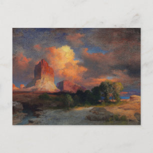 Zonsondergangs wolk, Green River, Wyoming door Tho Briefkaart