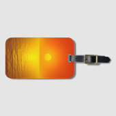 Zonsondergangsreflectie Bagagelabel (Voorkant (horizontaal))