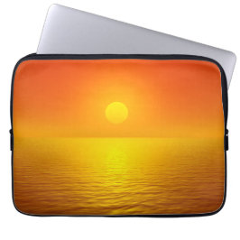 Zonsondergangsreflectie Laptop Sleeve