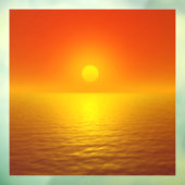 Zonsondergangsreflectie Raamsticker (Vel 3)