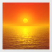 Zonsondergangsreflectie Raamsticker (Vel)