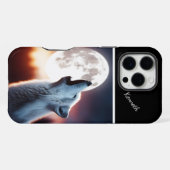 Zonsondergangstinten op Huilende Wolven iPhone Hoesje (Achterkant horizontaal)