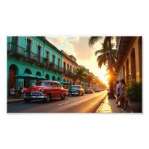 Zonsondergangswandeling in het oude Havana