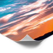 Zonsondergangswolken Poster (Hoek)