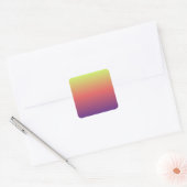 zonsonderste verloopkleuren vervagen achtergrond vierkante sticker (Envelop)