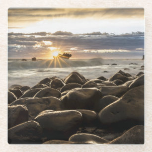 Zonsopgang-1239727 Glazen Onderzetter