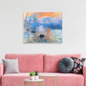 Zonsopgang, 1872, Claude Monet Canvas (Insitu (Woonkamer))