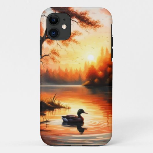 Zonsopgang aan het meer Case-Mate iPhone case (Achterkant)