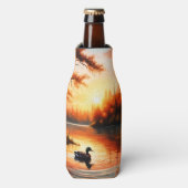 Zonsopgang aan het Meer Flesjeskoeler (Fles Voorkant)