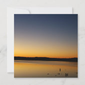 Zonsopgang aan het meer RSVP Kaart (Achterkant)