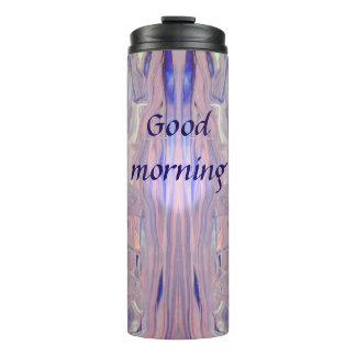 Zonsopgang Acrylic Pour Thermische Tumbler Thermosbeker