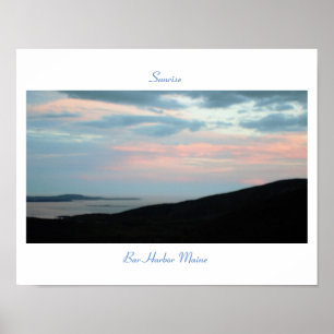 Zonsopgang Bar Harbor Maine Poster
