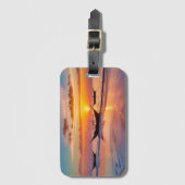 Zonsopgang bij Al Wakrah Beach – Qatar Bagagelabel (Voorkant (verticaal))