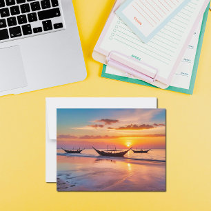 Zonsopgang bij Al Wakrah Beach – Qatar Briefkaart