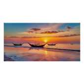 Zonsopgang bij Al Wakrah Beach – Qatar Perfect Poster (Voorkant)