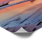 Zonsopgang bij Al Wakrah Beach – Qatar Poster (Hoek)