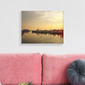 Zonsopgang bij Atlantic Highlands NJ Canvas Afdruk (Insitu (Woonkamer))