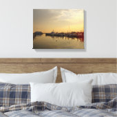 Zonsopgang bij Atlantic Highlands NJ Canvas Afdruk (Insitu (Slaapkamer))