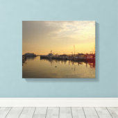 Zonsopgang bij Atlantic Highlands NJ Canvas Afdruk (Insitu (Houten vloer))