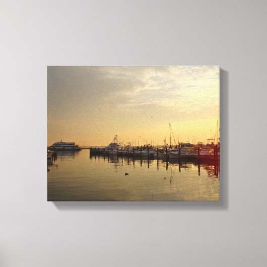 Zonsopgang bij Atlantic Highlands NJ Canvas Afdruk (Voorkant)