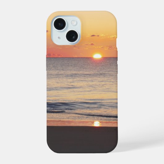 Zonsopgang bij Bethany Beach II iPhone 15 Case (Achterkant)