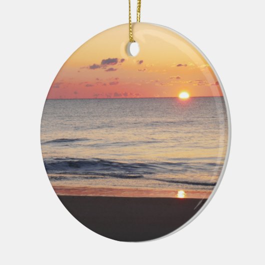 Zonsopgang bij Bethany Beach II Keramisch Ornament (Links)