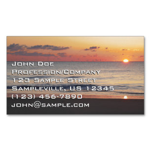 Zonsopgang bij Bethany Beach II Magnetisch Visitekaartje