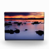 Zonsopgang bij Black Point van Mono Lake Fotoblokken (Voorkant)