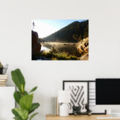 Zonsopgang bij Dream Lake Poster (Thuiskantoor)