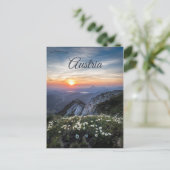 Zonsopgang bij Ebensee Oostenrijk Briefkaart (Staand voorkant)