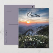 Zonsopgang bij Ebensee Oostenrijk Briefkaart (Voorkant / Achterkant)