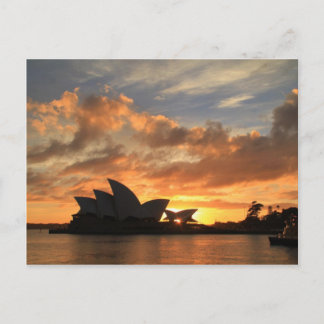 Zonsopgang bij het Huis van de Opera van Sydney Briefkaart