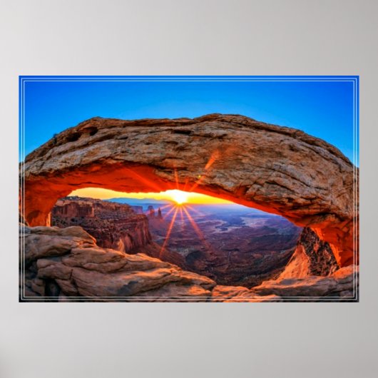 Zonsopgang bij Mesa Arch Poster (Voorkant)