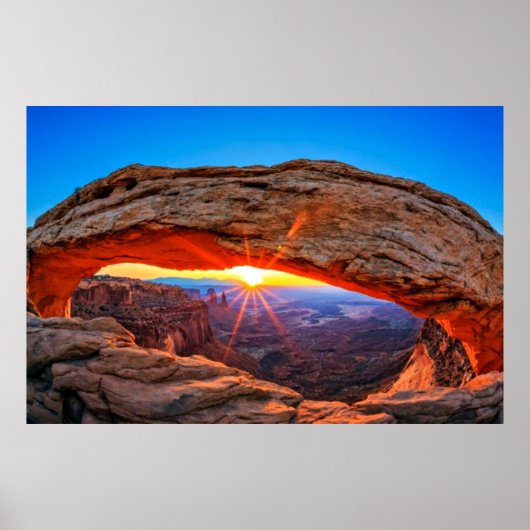 Zonsopgang bij Mesa Arch Poster (Voorkant)