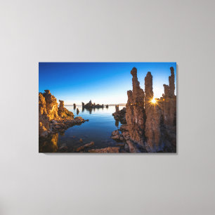 Zonsopgang bij Mono Lake, Californië Canvas Afdruk