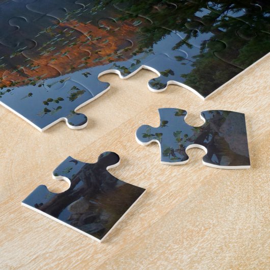 Zonsopgang bij Nymph Lake II Legpuzzel (Zijkant)