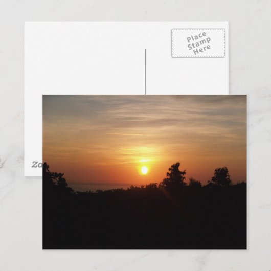 zonsopgang bij senaru briefkaart (Voorkant / Achterkant)