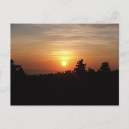 zonsopgang bij senaru briefkaart (Voorkant)