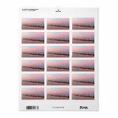 Zonsopgang bij Waikiki Beach Etiket (Full Sheet)