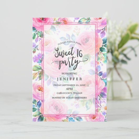 Zonsopgang Bloem Boho Aangepaste Naam Ontwerp      Kaart (Staand voorkant)