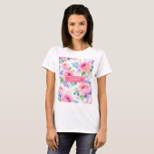 Zonsopgang Bloem Boho Aangepaste Naam Ontwerp T-shirt (Voorkant volledig)