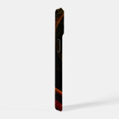 Zonsopgang Bloemig Rood Abstracte Kunst iPhone 15 Case (Rechterkant)