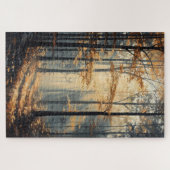 Zonsopgang Bospad Scène Legpuzzel (Horizontaal)