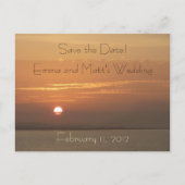 Zonsopgang boven Aruba Save the Date Briefkaart (Voorkant)