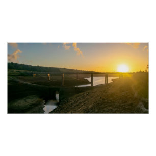 Zonsopgang boven Baitings Bridge - Diepten Onthuld Perfect Poster