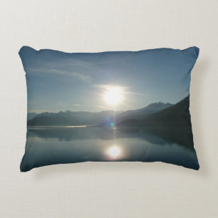 Zonsopgang boven College Fjord Alaska Fotografie Decoratief Kussen