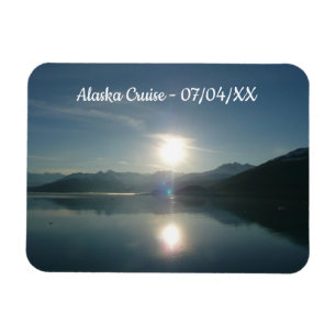 Zonsopgang boven College Fjord Alaska Fotografie Magneet
