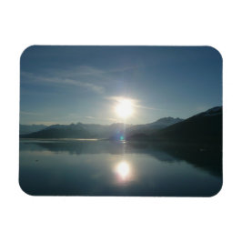 Zonsopgang boven College Fjord Alaska Fotografie Magneet