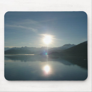 Zonsopgang boven College Fjord Alaska Fotografie Muismat