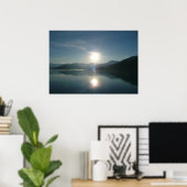 Zonsopgang boven College Fjord Alaska Fotografie Poster (Thuiskantoor)
